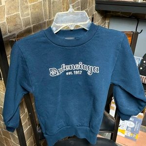 Balenciaga Embroidered Logo Sweatshirt Boys Size 4